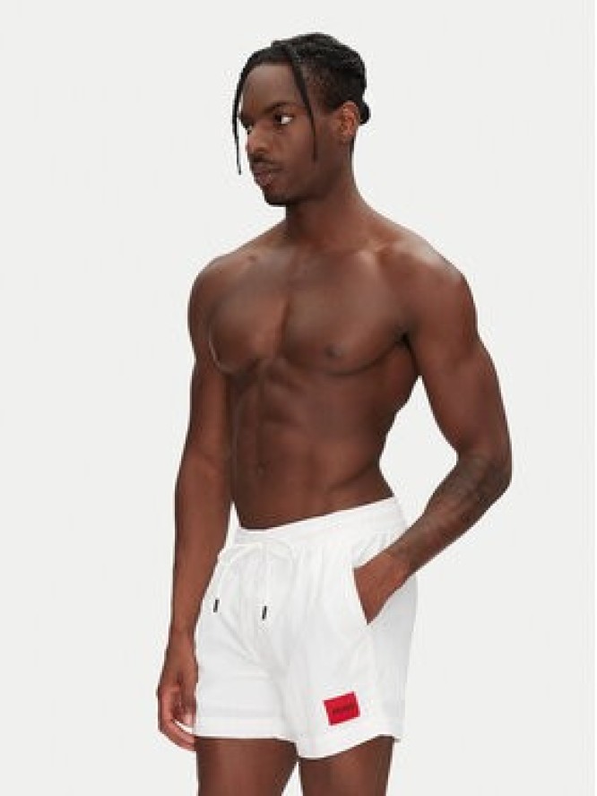 HUGO Szorty sportowe Dominica 50493450 Biały Regular Fit