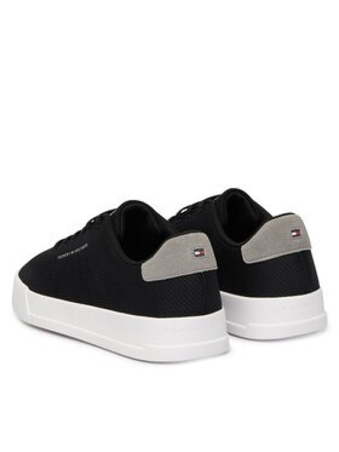 Tommy Hilfiger Sneakersy Th Court Knit FM0FM05823 Czarny