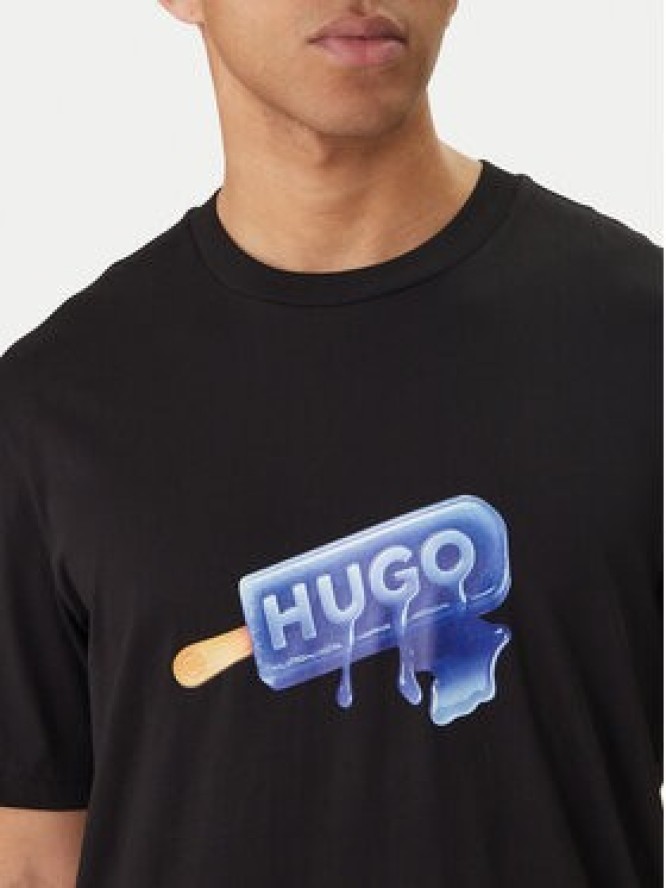 HUGO T-Shirt 50560049 Czarny Regular Fit