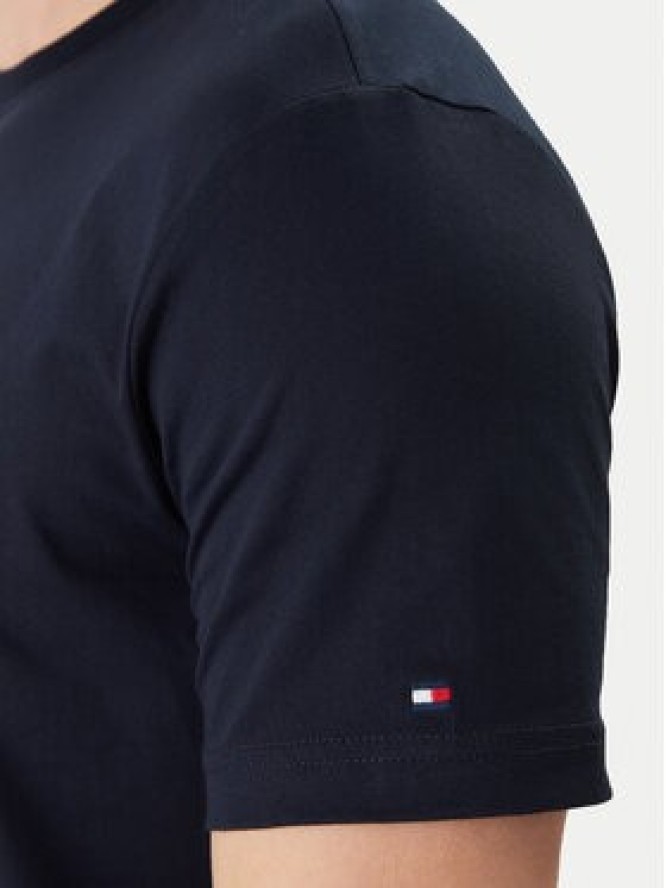 Tommy Hilfiger T-Shirt Brand Love Small Center Tee MW0MW41453 Granatowy Regular Fit
