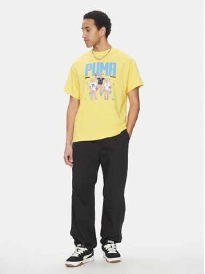 Puma T-Shirt Dylan's World 630257 Żółty Regular Fit