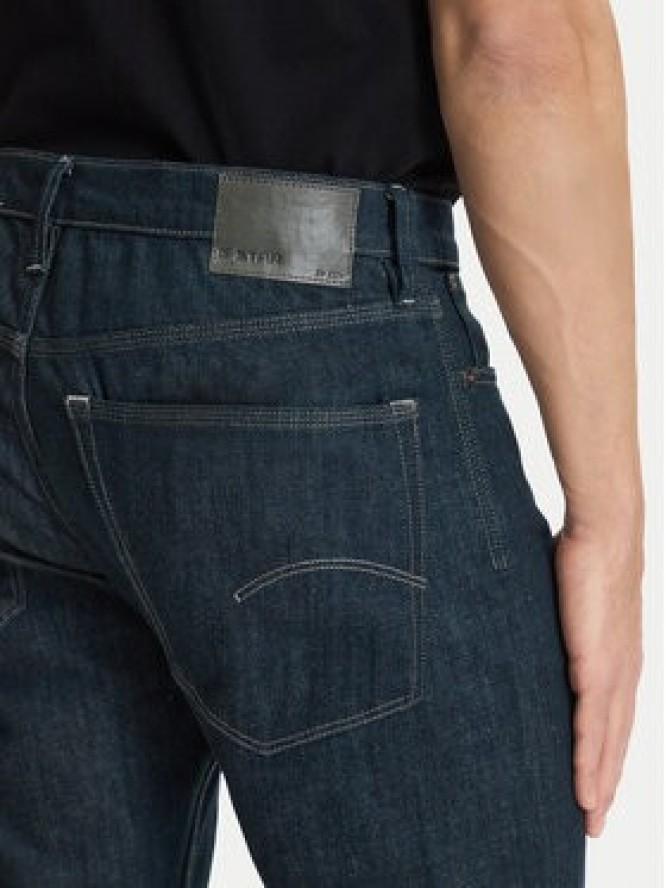G-Star Raw Jeansy Streem D28534-E541 Granatowy Tapered Fit