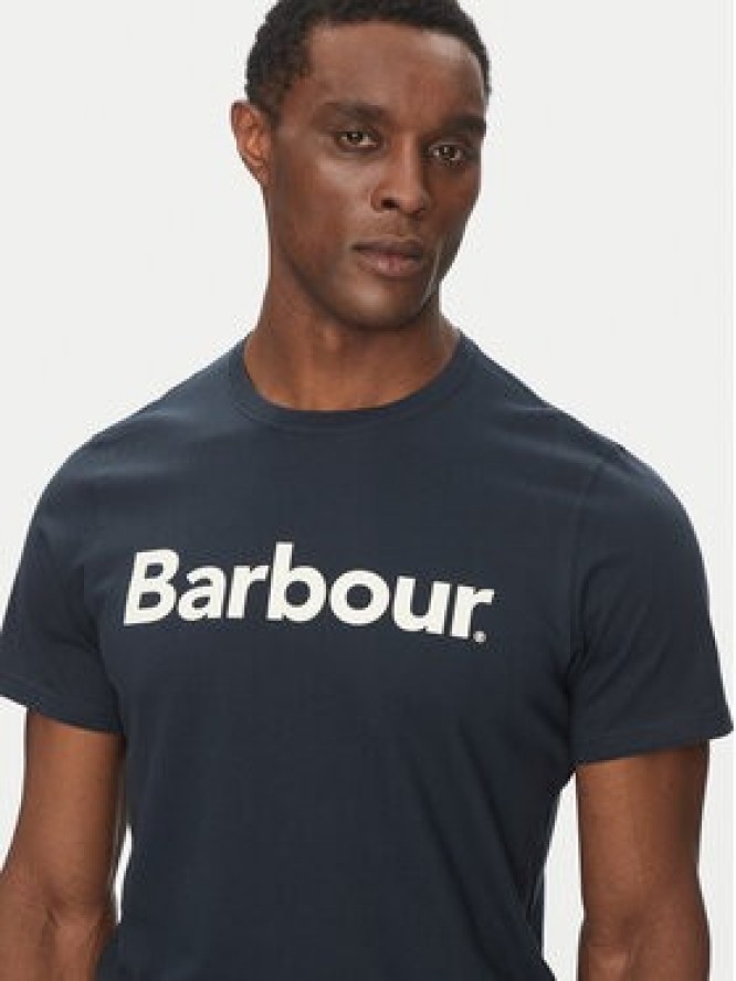 Barbour T-Shirt Logo MTS0531NY31 Granatowy Tailored Fit