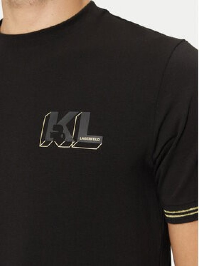 KARL LAGERFELD T-Shirt 755463 551235 Czarny Regular Fit