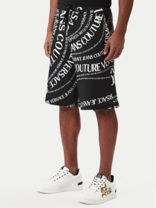 Versace Jeans Couture Szorty sportowe 80GAD3B0 FS221 Czarny Regular Fit