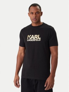 KARL LAGERFELD T-Shirt 755780 561235 Czarny Regular Fit