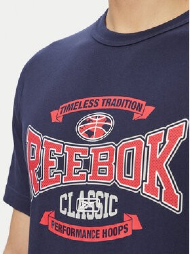 Reebok T-Shirt 100220202 Granatowy Relaxed Fit