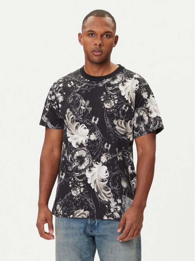 Versace Jeans Couture T-Shirt 79GAH6R0 JS516 Czarny Regular Fit