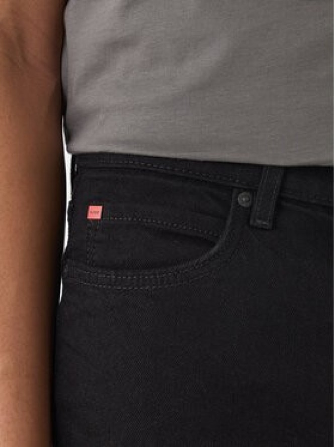 HUGO Szorty jeansowe 50556154 Czarny Tapered Fit