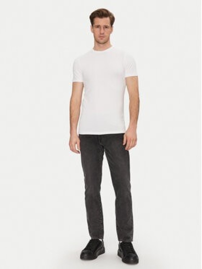 Resteröds Komplet t-shirtów 27040 2 Biały Slim Fit