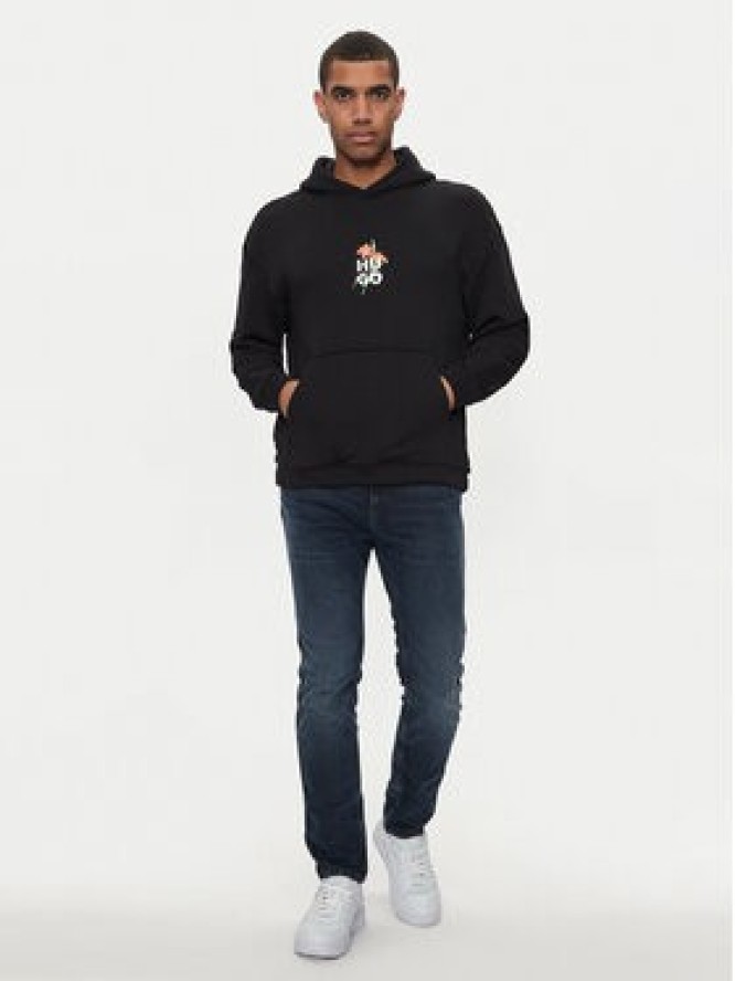 Hugo Bluza Diblossomy 50517408 Czarny Oversize