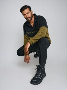 Buty trekkingowe z odblaskowymi elementami - czarny