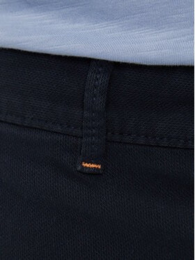 BOSS Chinosy 50548006 Granatowy Slim Fit