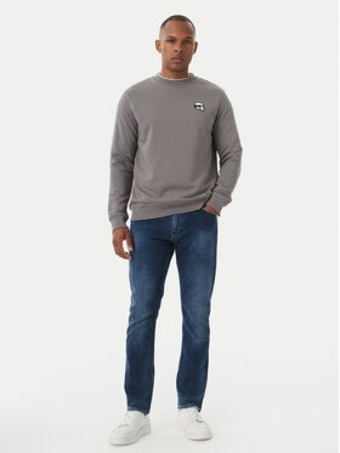 KARL LAGERFELD Bluza 705710 561900 Szary ciemny Regular Fit