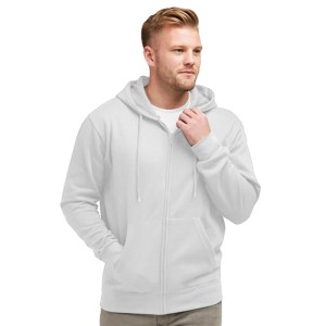 Męska Gładka Bluza Sportowa Z Kapturem Na Zamek