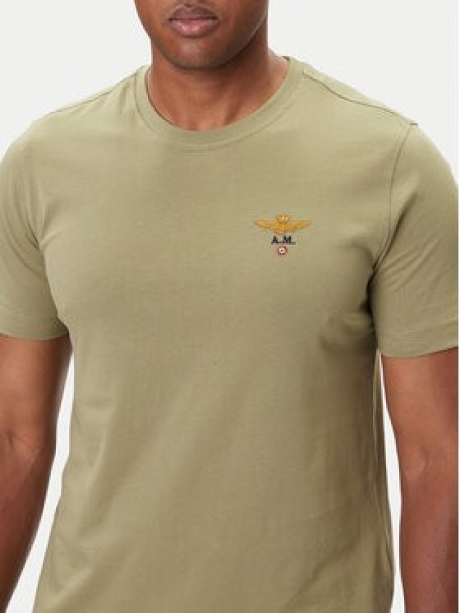 Aeronautica Militare T-Shirt 252TS1580UJ00372 Zielony Regular Fit