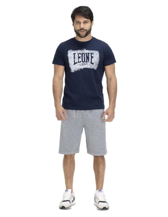 T-shirt męski w kolorze indygo