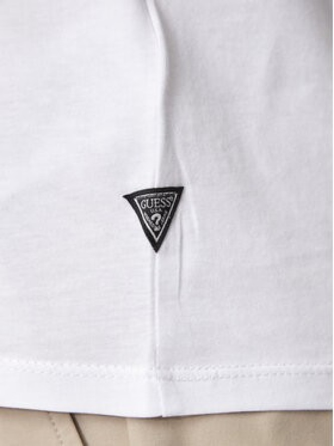 Guess T-Shirt M4YI86 K9RM1 Biały Slim Fit