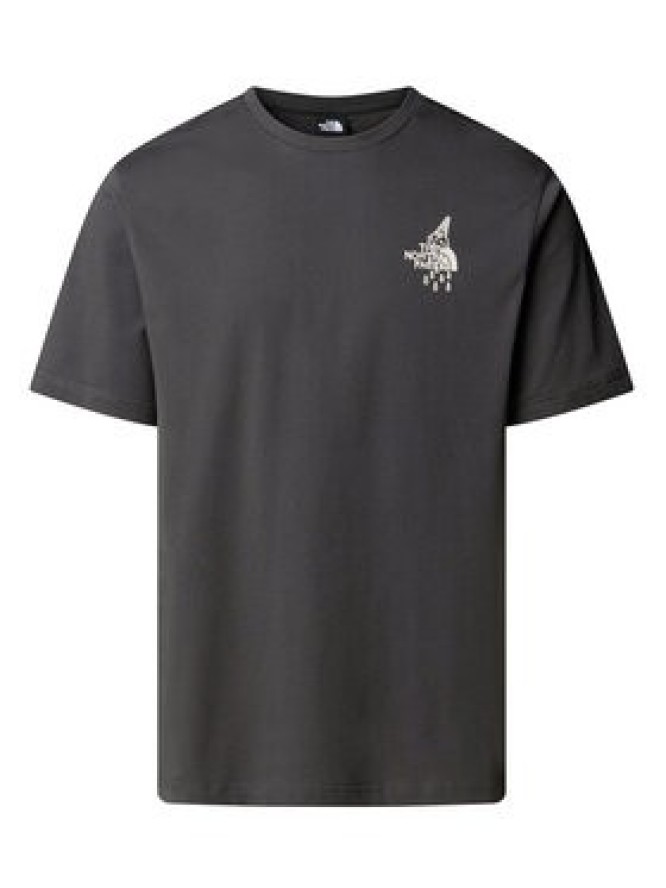 The North Face T-Shirt Powder Days NF0A8E4D Szary Relaxed Fit