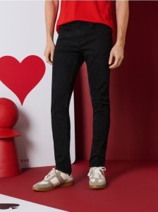 Jeansy skinny - czarny