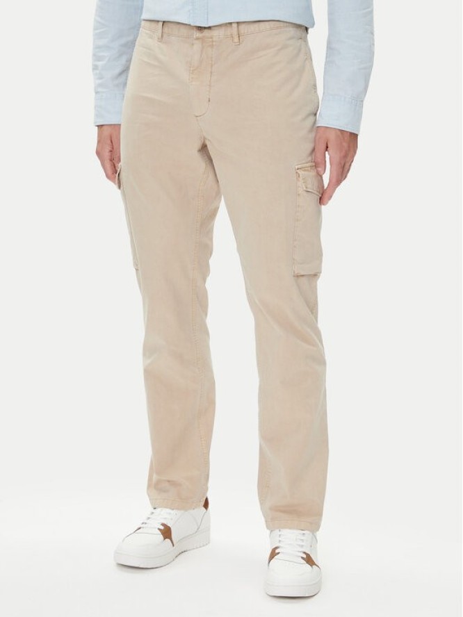 Tommy Hilfiger Spodnie materiałowe Denton MW0MW39695 Beżowy Straight Fit