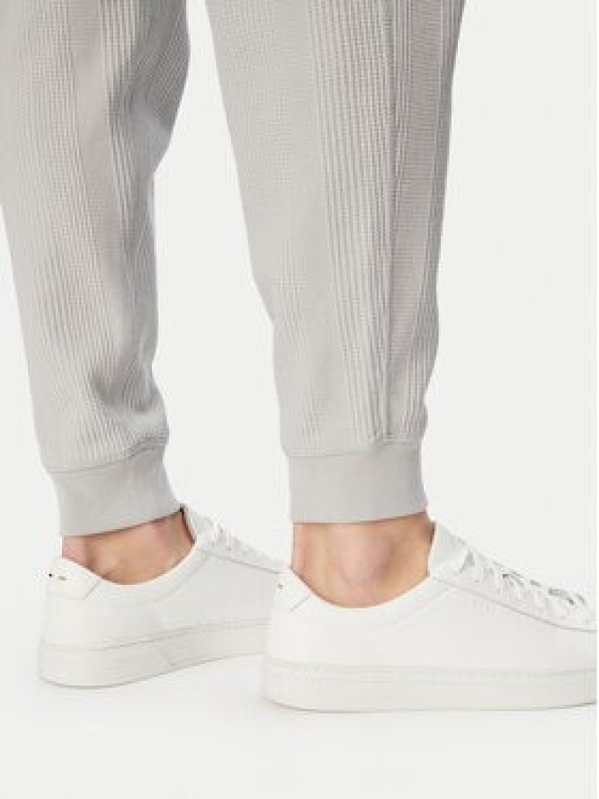 BOSS Spodnie dresowe Structure 50540577 Szary Regular Fit