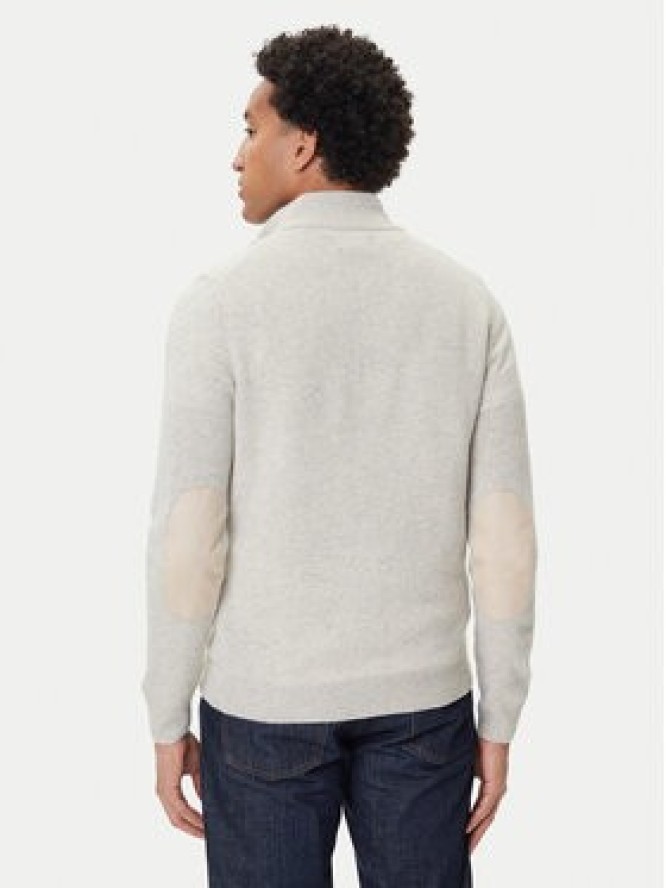 Barbour Sweter Patch Half Zip MKN0585BE14 Beżowy Regular Fit