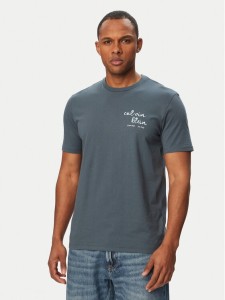 Calvin Klein Jeans T-Shirt LV04RG837G Granatowy Regular Fit
