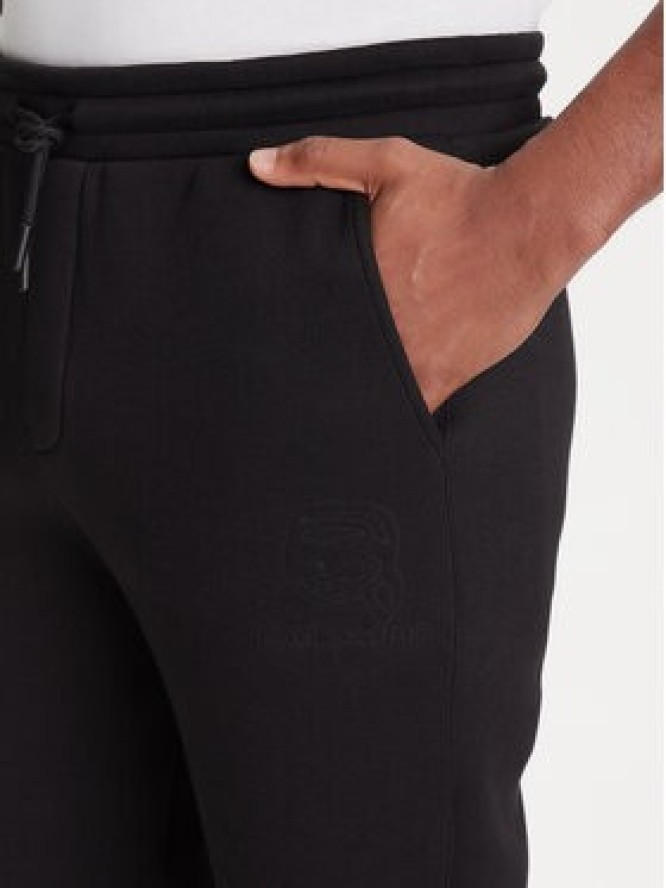 KARL LAGERFELD Spodnie dresowe 705041 553907 Czarny Regular Fit