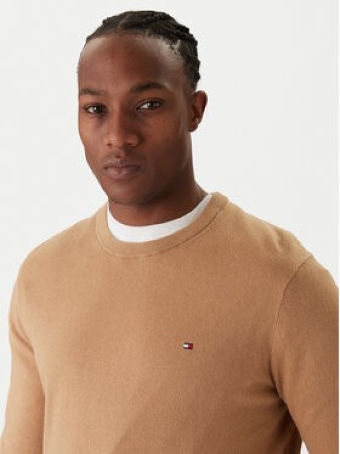 Tommy Hilfiger Sweter MW0MW28046 Beżowy Regular Fit