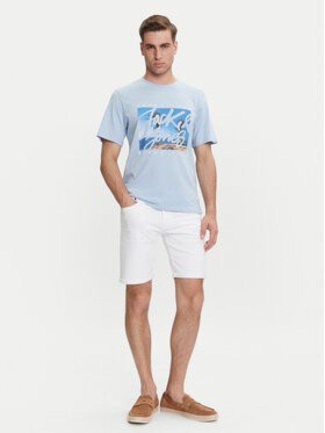 Jack & Jones T-Shirt Colton 12268438 Błękitny Standard Fit