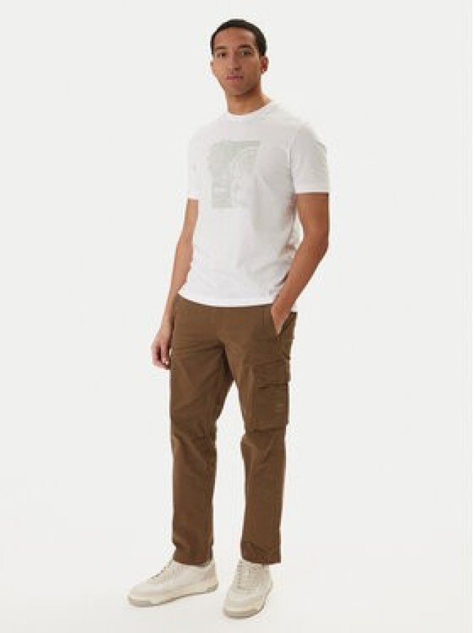 BOSS T-Shirt Imprint 50556007 Biały Regular Fit