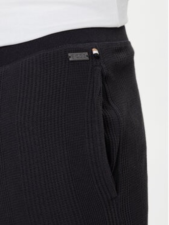 BOSS Spodnie dresowe Structure 50540577 Czarny Regular Fit