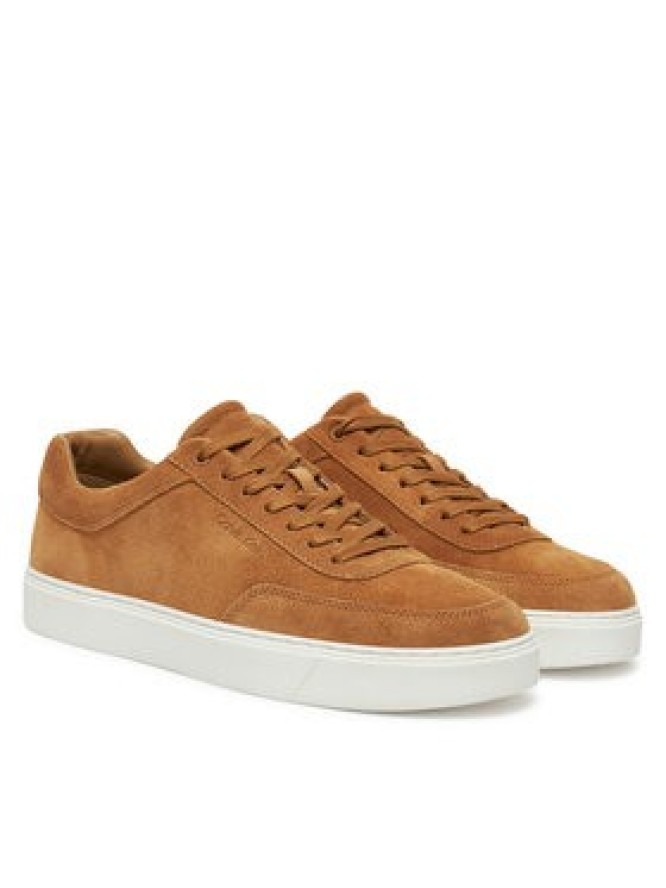 Calvin Klein Sneakersy Clean Cup Low Laceup Oxf Su HM0HM01880 Biały