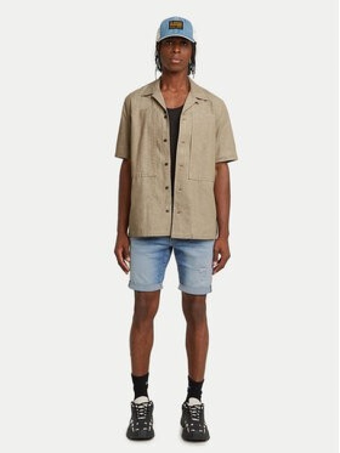 G-Star Raw Szorty jeansowe 3301 D10481-D760 Niebieski Slim Fit