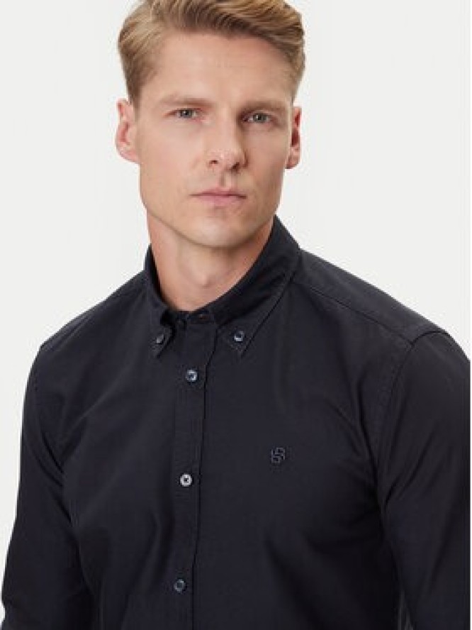 BOSS Koszula H-Roan 50544917 Granatowy Slim Fit