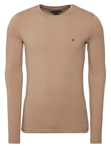 Tommy Hilfiger Longsleeve MW0MW10804 Beżowy Slim Fit