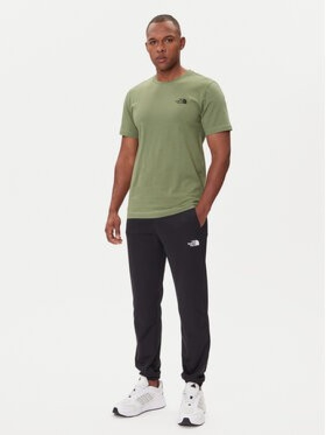 The North Face T-Shirt Half Dome Photo NF0A8EE9 Zielony Regular Fit