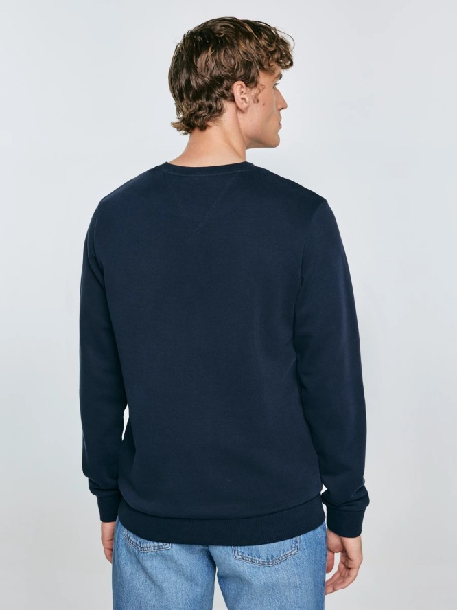 Bluza męska z haftem granatowa Daniel 403