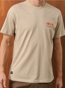 Koszulka z napisem - beżowy