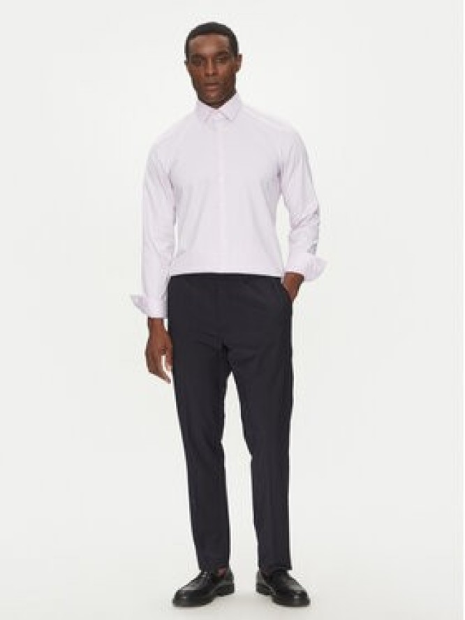 Calvin Klein Koszula K10K114298 Fioletowy Slim Fit