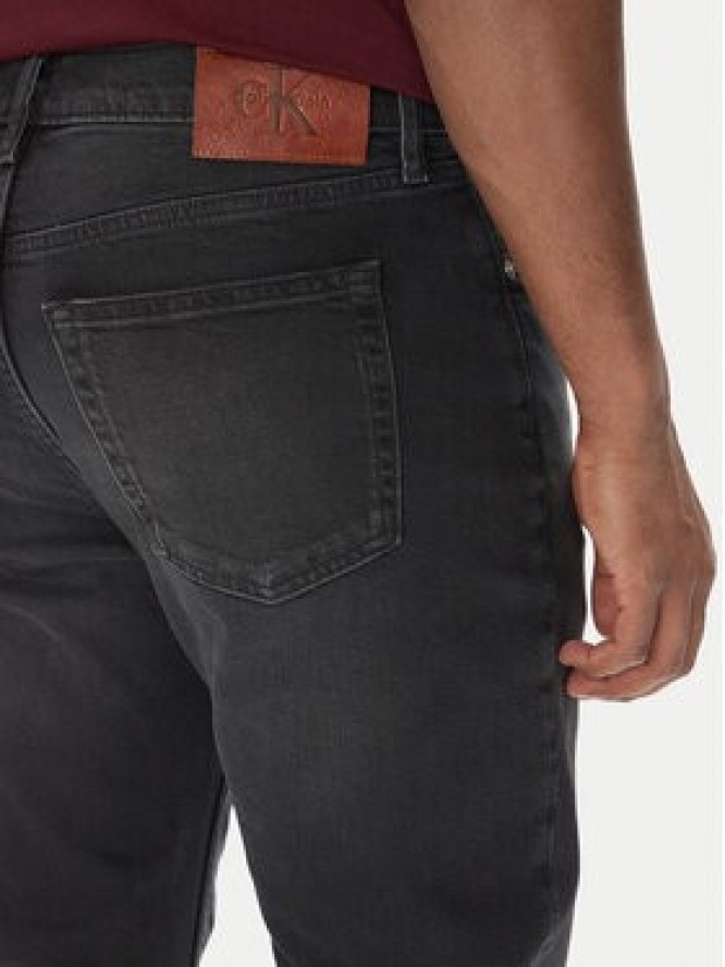 Calvin Klein Jeans Jeansy LV04RB754G Czarny Slim Fit