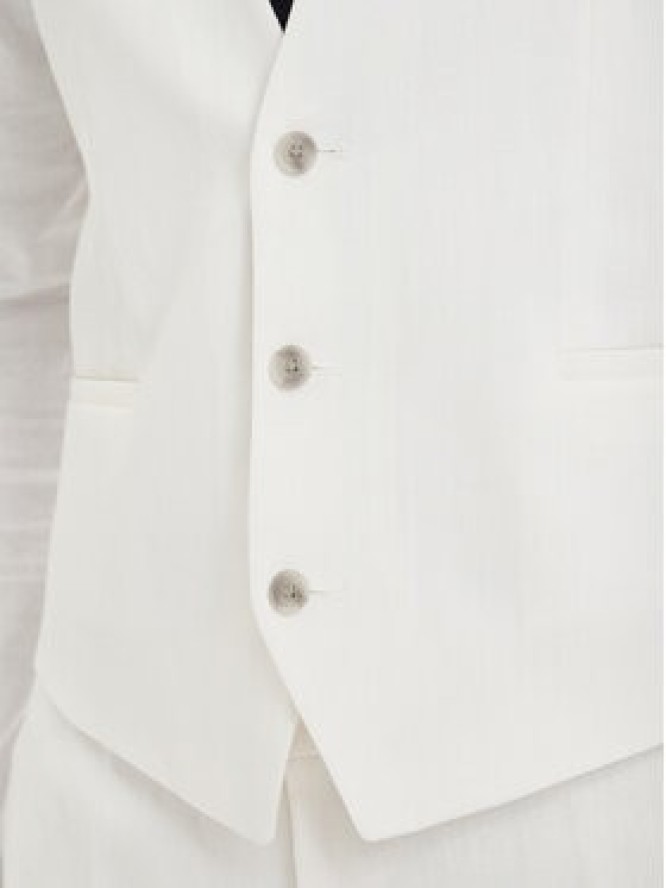 HUGO Garnitur Henry 50559672 Kremowy Slim Fit