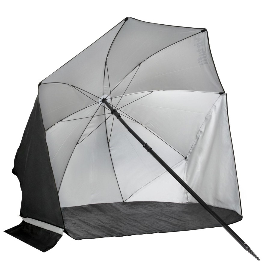 Parasol plażowy - Wiatrówka - 160 cm - Czarny