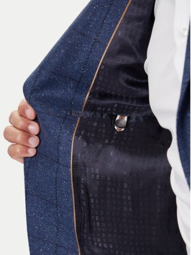 BOSS Marynarka H-Hutson 50551581 Niebieski Regular Fit