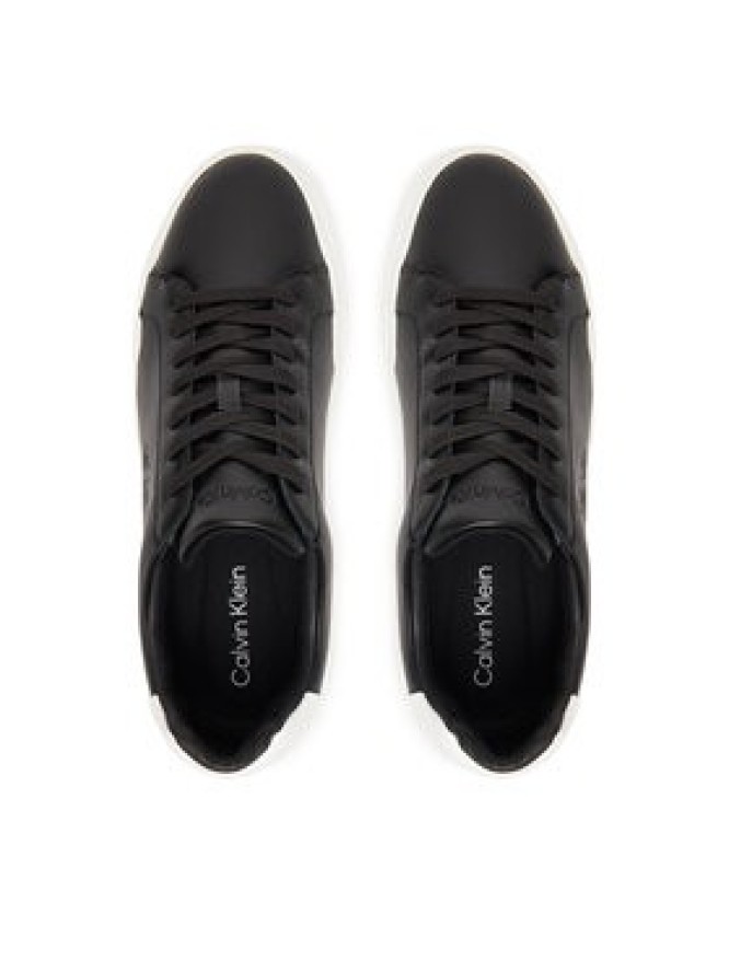 Calvin Klein Sneakersy Chunky Cupsole Laceup Lth YM0YM01344 Czarny