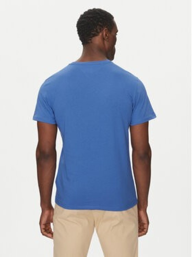 Tommy Jeans T-Shirt Essential DM0DM20740 Niebieski Slim Fit