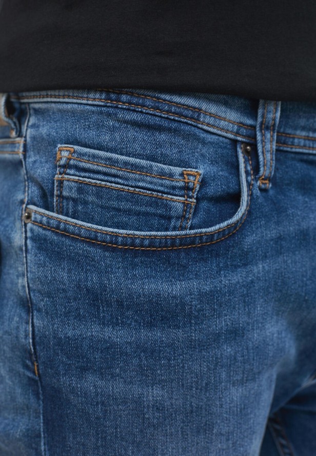 MĘSKIE SPODNIE JEANSOWE MUSTANG VEGAS SLIM DENIM BLUE 1014246 5000 682