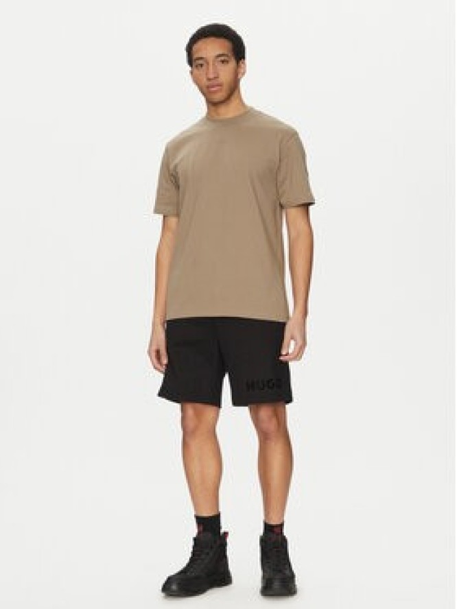 HUGO T-Shirt Dapolino 50488330 Brązowy Relaxed Fit