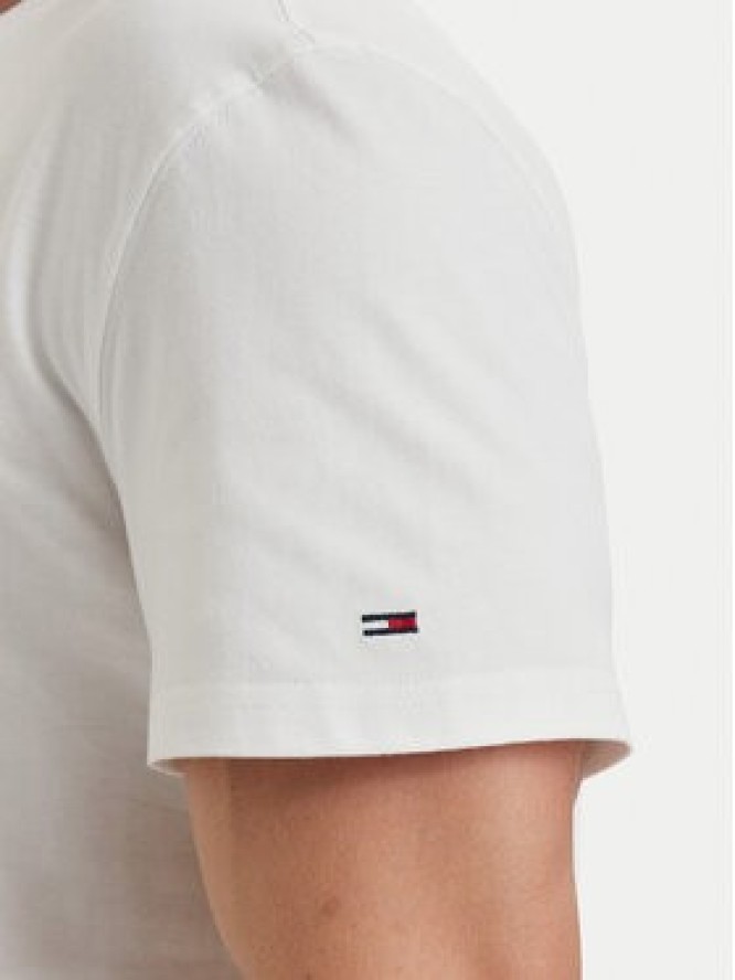 Tommy Jeans T-Shirt DM0DM23175 Biały Regular Fit